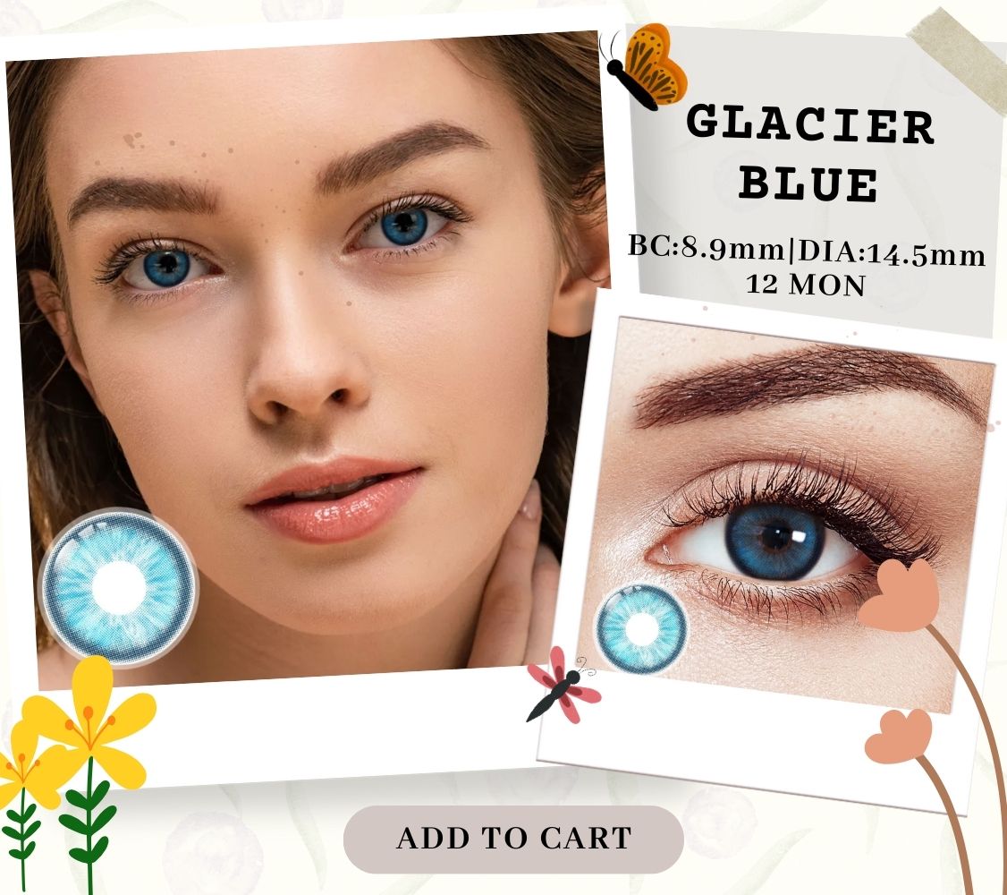 Glacier Blue Yearly Contact Lenses