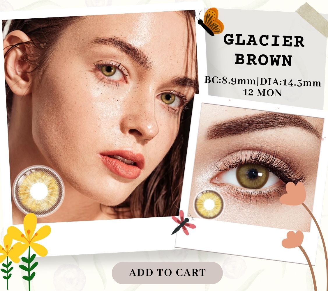 Glacier Brown Yearly Contact Lenses