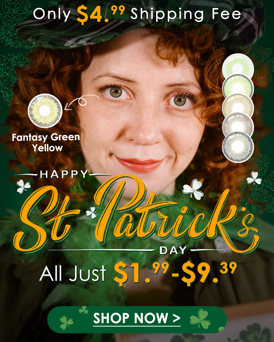 🎉 Shake Your Shamrocks! Unbelievable Deals on Colored Contacts - Starting at $1.99! 🍀