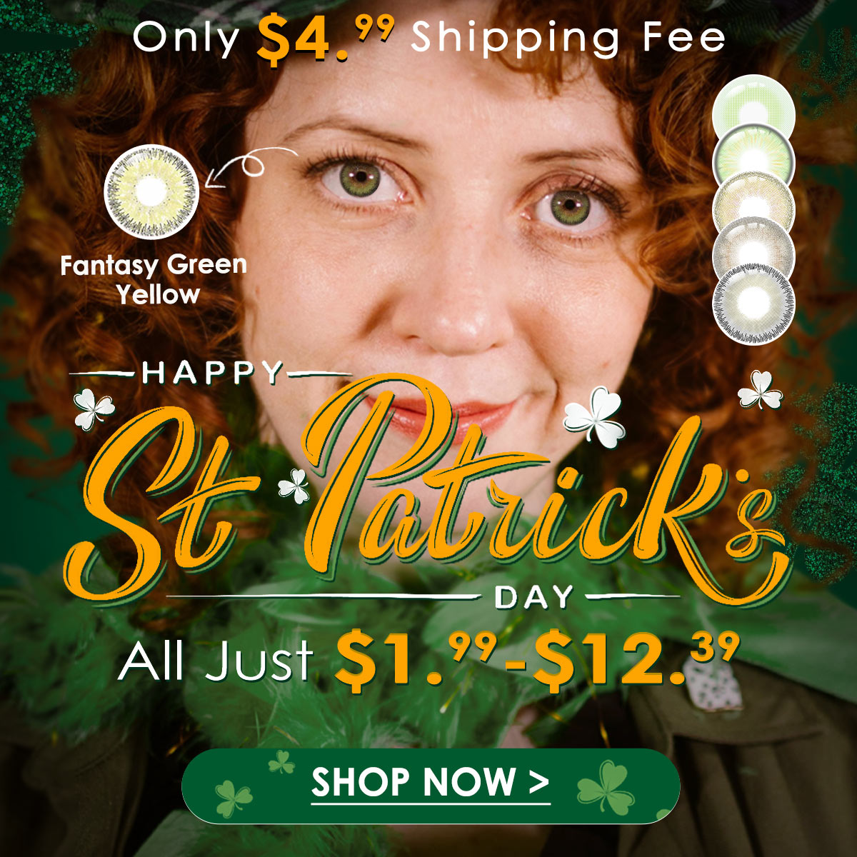 🎉 Shake Your Shamrocks! Unbelievable Deals on Colored Contacts - Starting at $1.99! 🍀