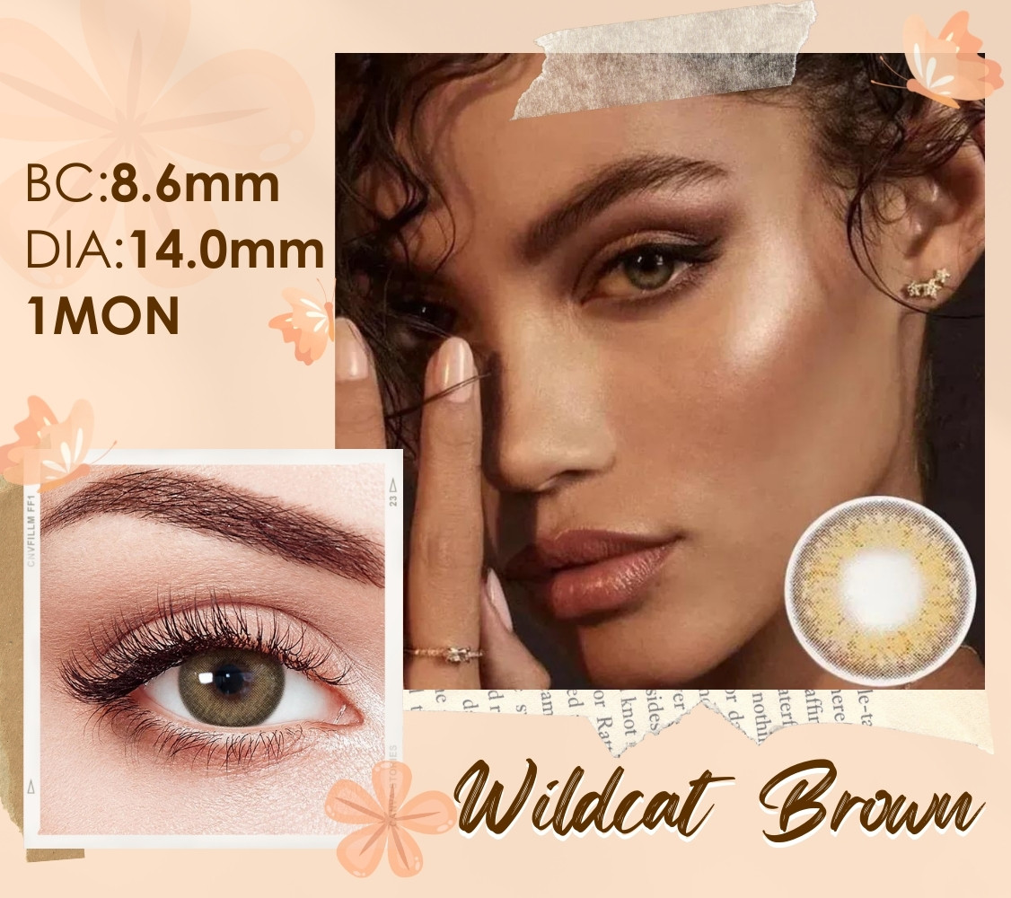 [US Warehouse] Wildcat Brown Prescription Monthly Contact Lenses