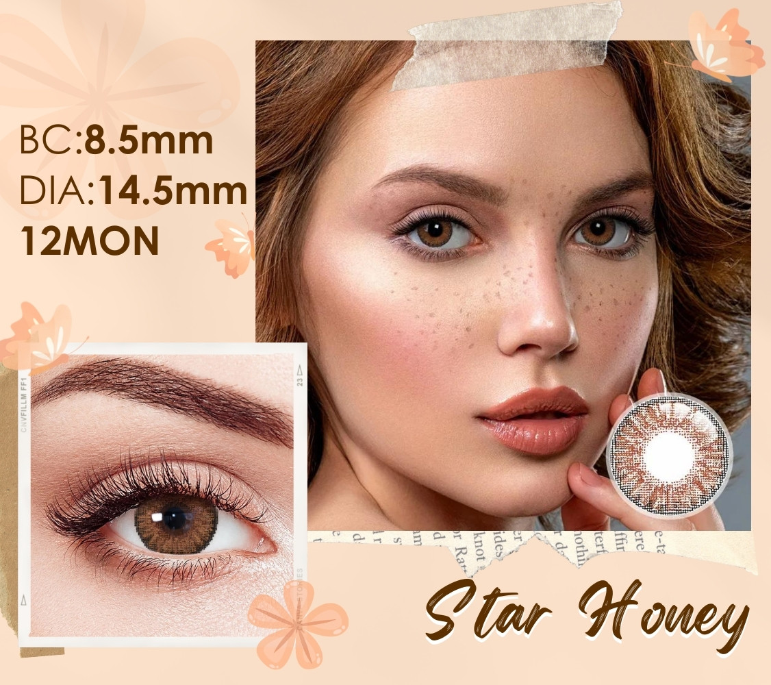 Star Honey Contact Lenses