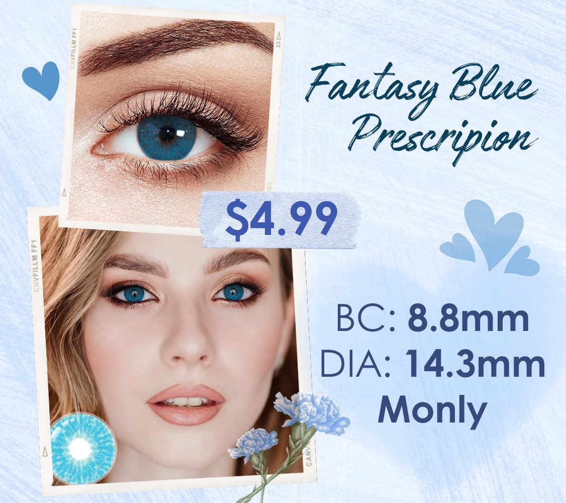 [US Warehouse] Dreamlike Purple Prescription Monthly Contact Lenses