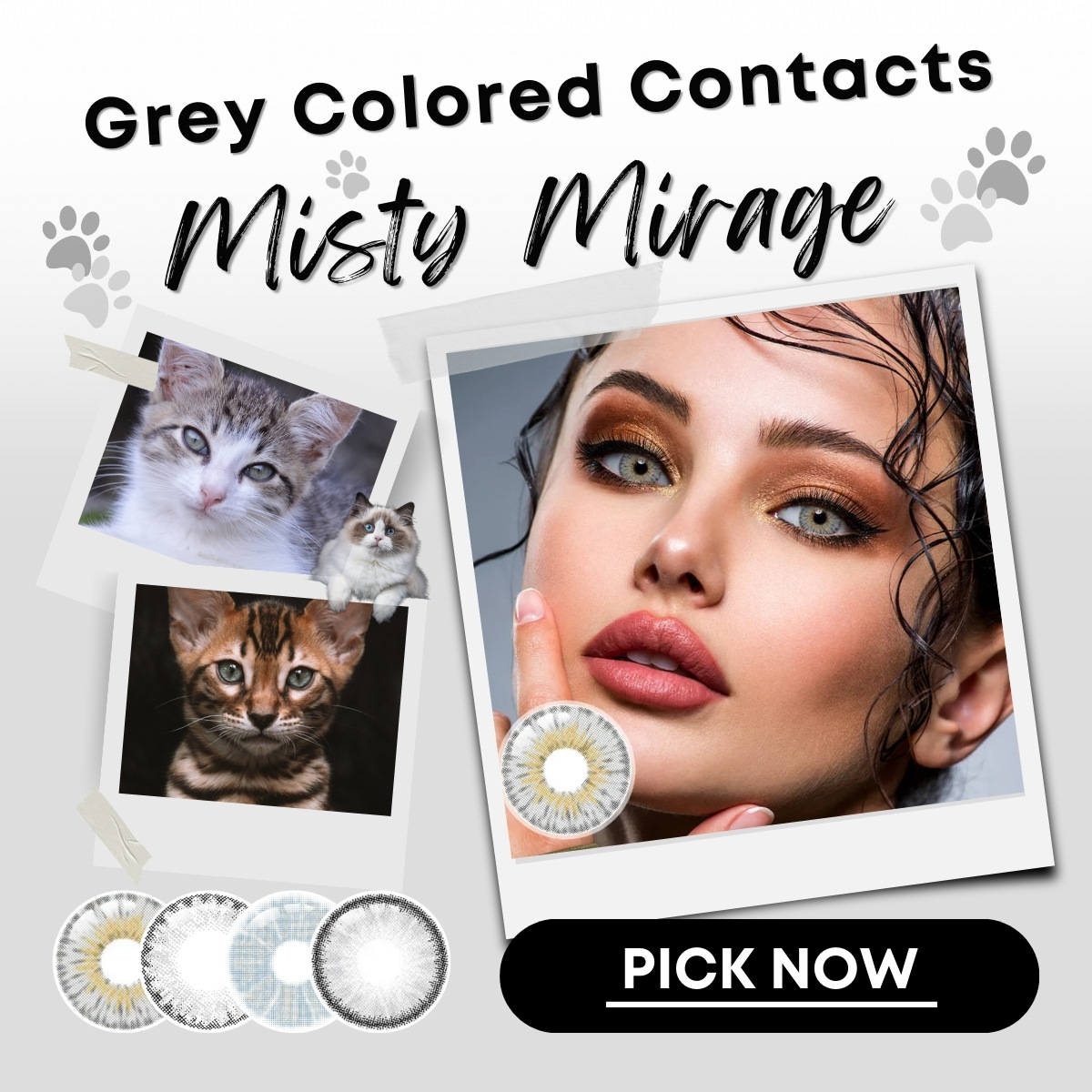 Grey Colored Contacts