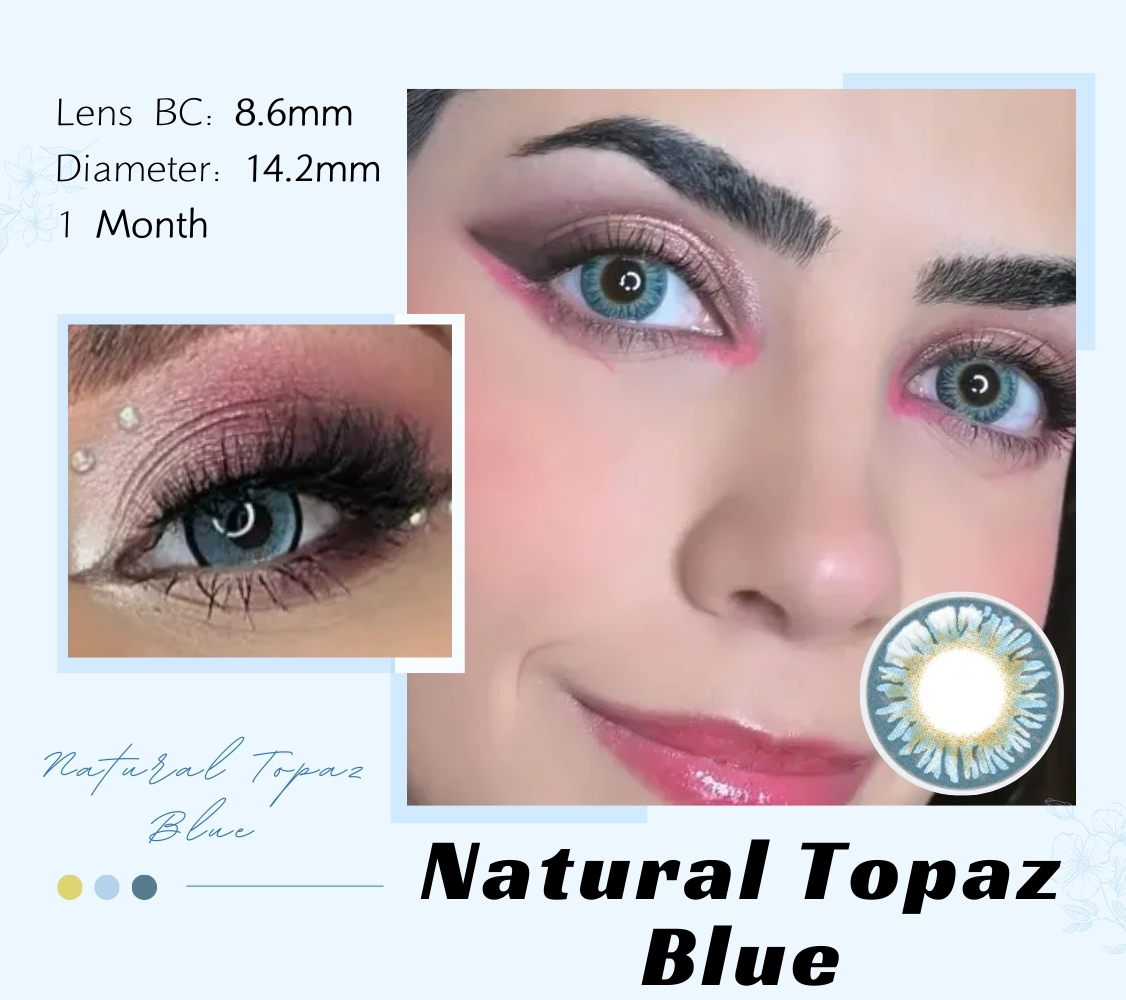 natural topaz blue