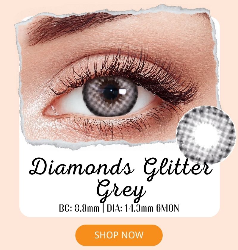 Diamonds Glitter Grey 6 Months Contact Lenses