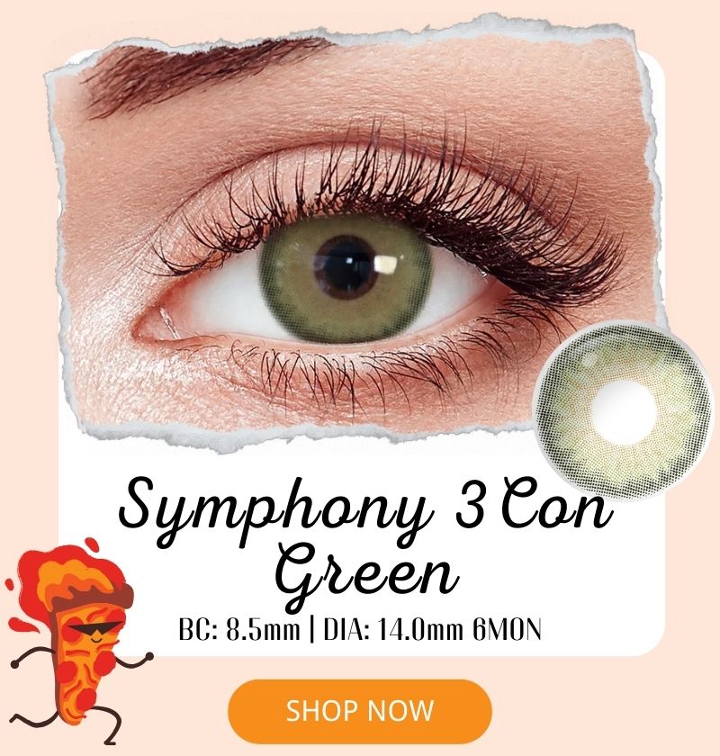 Symphony 3Con Green Prescription 6 Months Contact Lenses