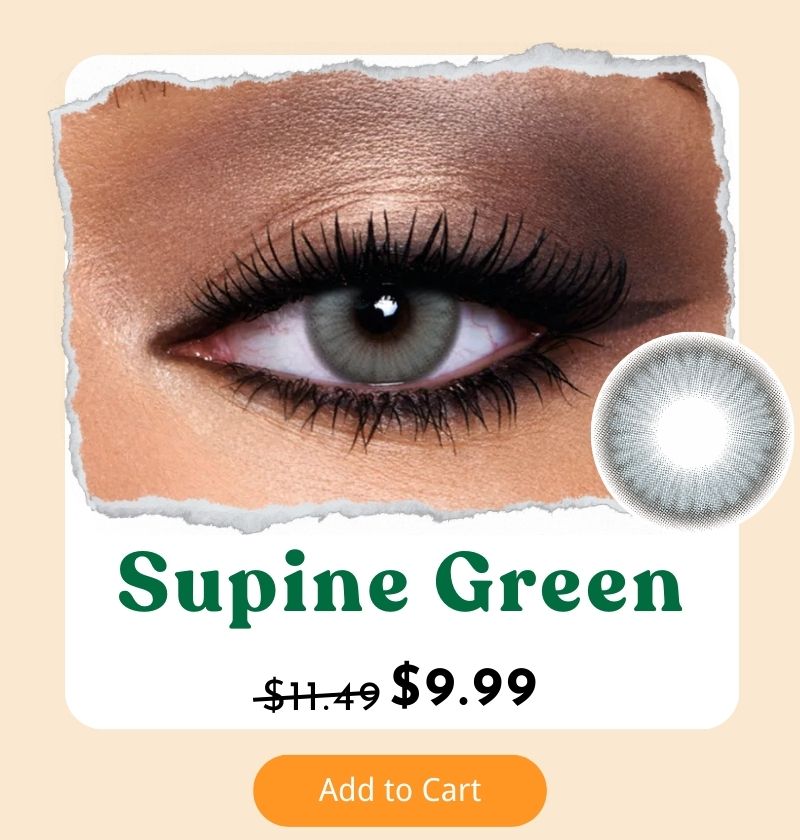 Supine Green 6 Months Contact Lenses