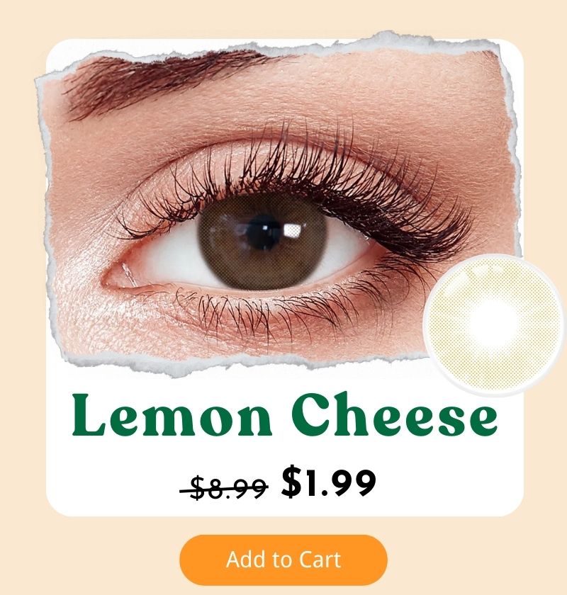 [US Warehouse] Lemon Cheese Monthly Contact Lenses