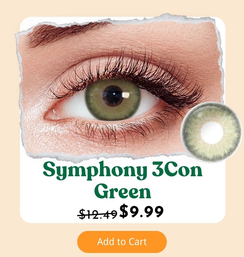 Symphony 3Con Green Prescription 6 Months Contact Lenses