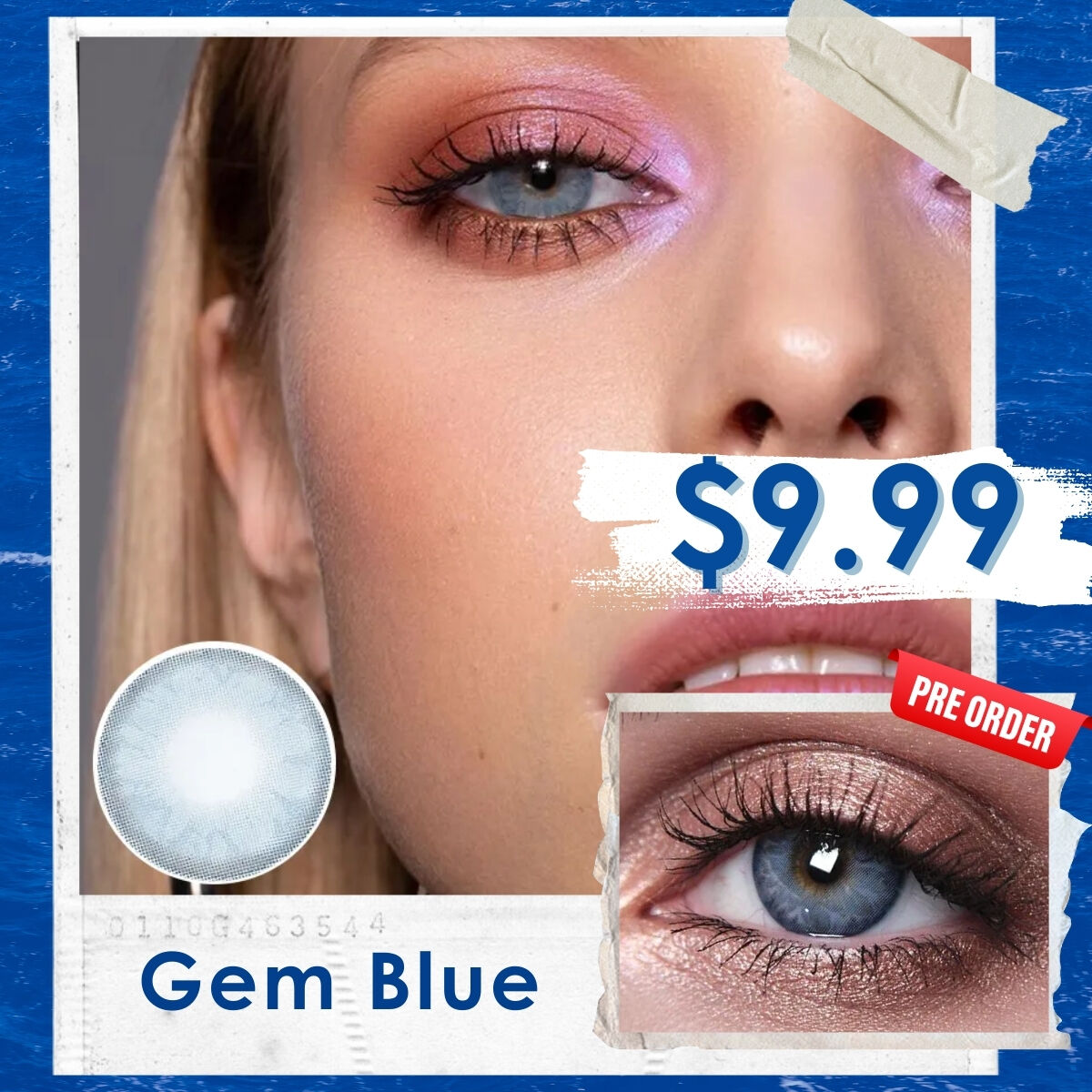 Gem Blue Prescription 6 Months Contact Lenses