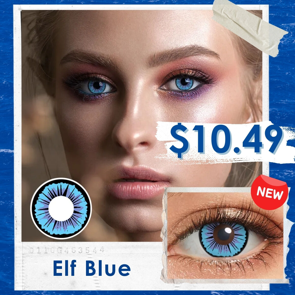 Elf Blue Costume Contact Lenses